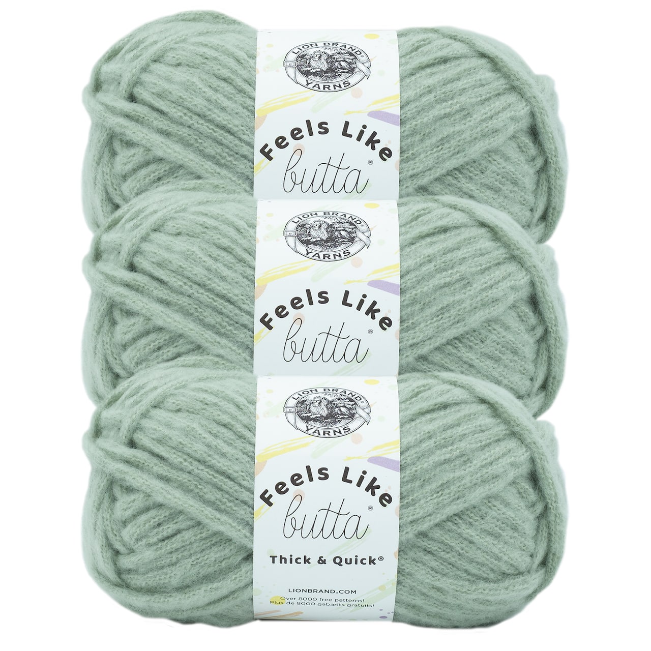 3 Pack Lion Brand® Feels Like Butta® Thick & Quick® Yarn